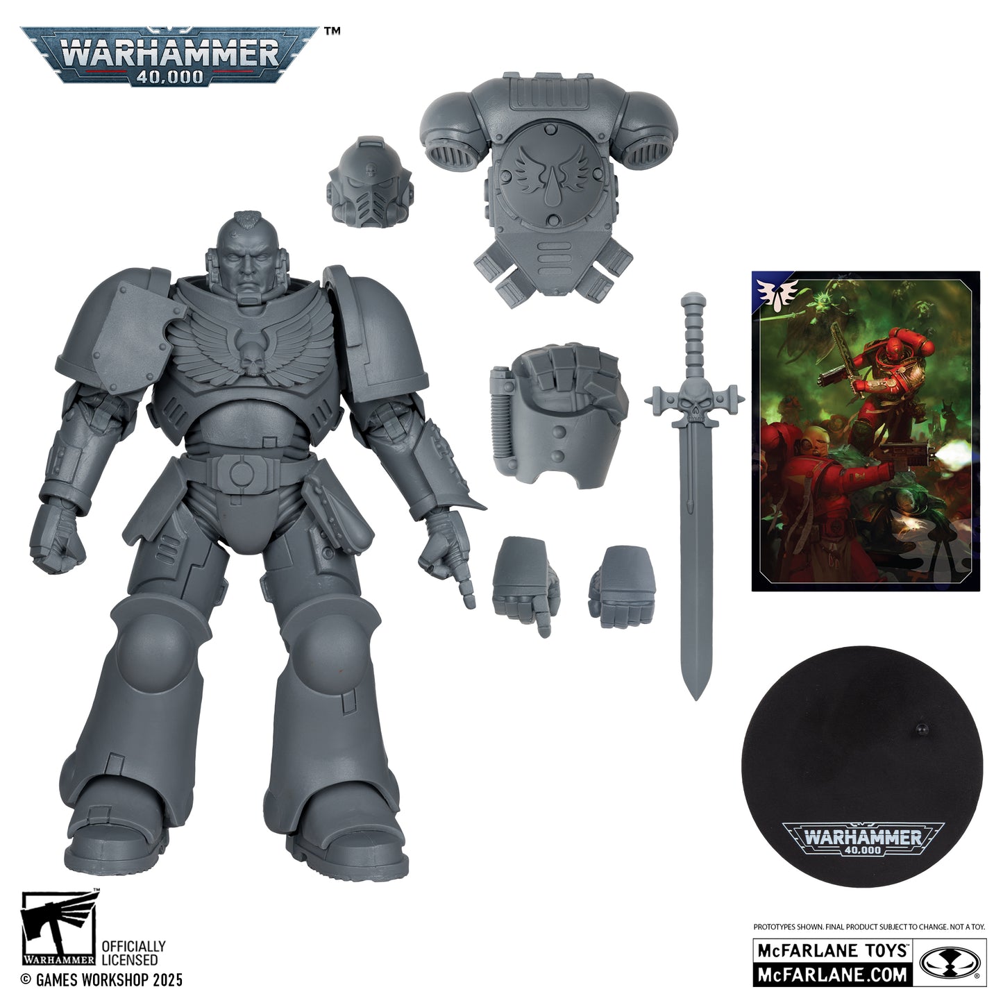 Warhammer 40,000 Wave 11 Blood Angel Assault Intercessor Sergeant Artist Proof 7-Inch Scale Action Figure