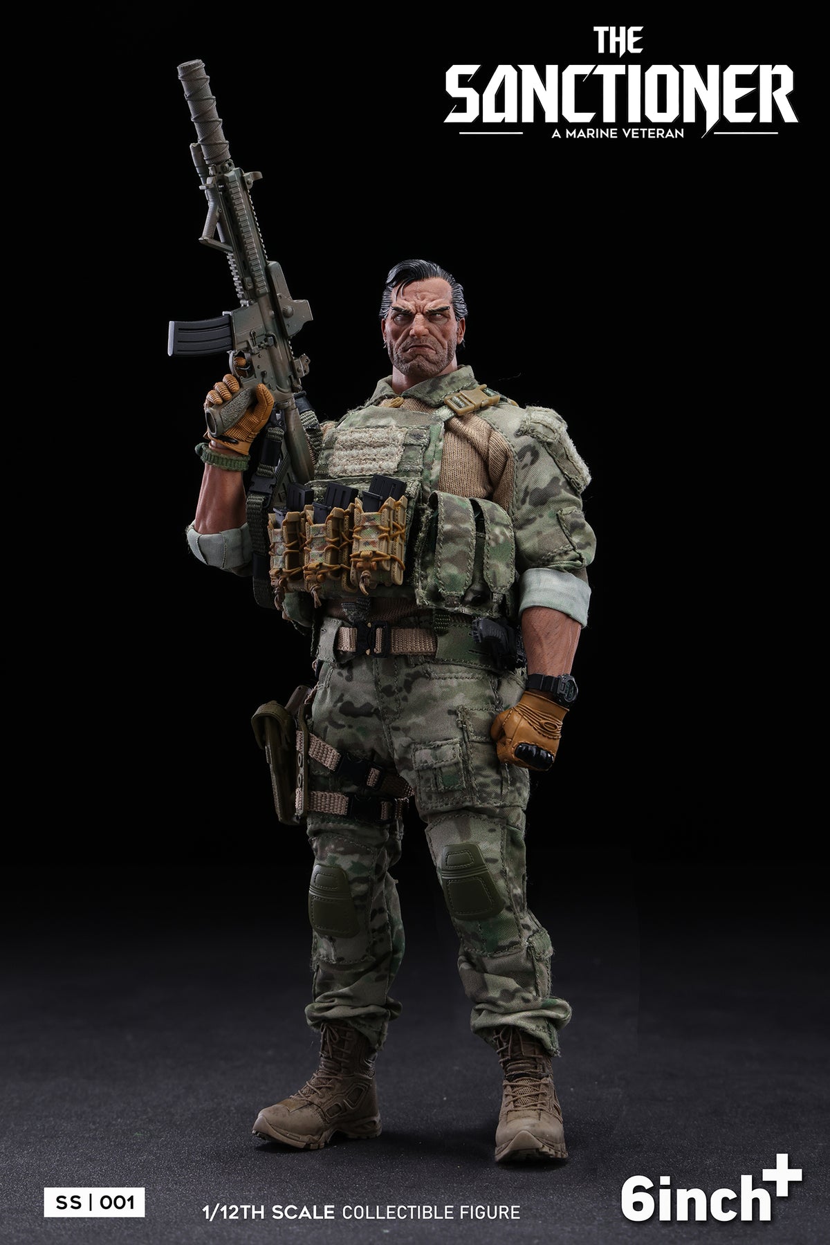 6Inch+ The Sanctioner SS001 1/12 Action Figure