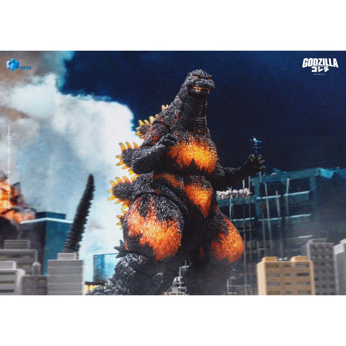 Godzilla vs. Destroyah 1995 Burning Godzilla Exquisite Basic Series None Scale 7-Inch Action Figure