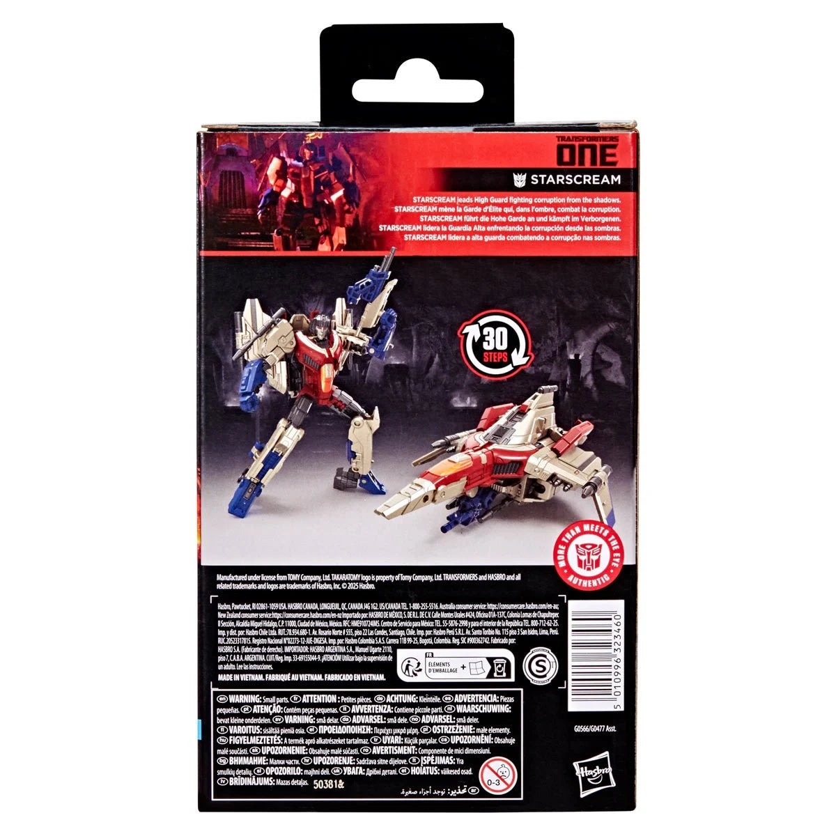 Transformers Studio Series Deluxe Class Transformers One Starscream Action Figure