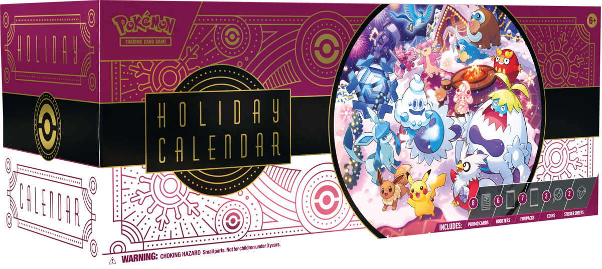 Pokémon TCG: Holiday Calendar 2025 – 25 Days of Surprises with Booster Packs, Foil Cards, Stickers & More