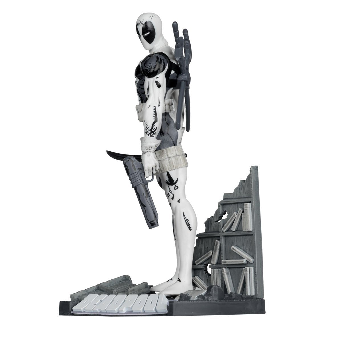 Marvel Deadpool The New Mutants #98 Line Art 1:10 Scale Posed Figure with Scene - Gold Label Exclusive