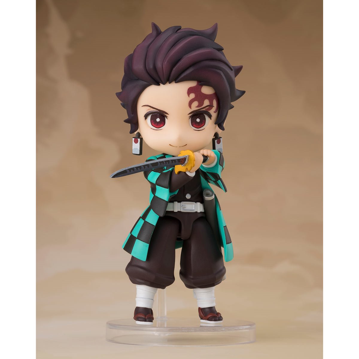 Demon Slayer: Kimetsu no Yaiba Tanjiro Kamado (Nichirin Sword with Rengoku's Handguard) Figuarts Mini Action Figure