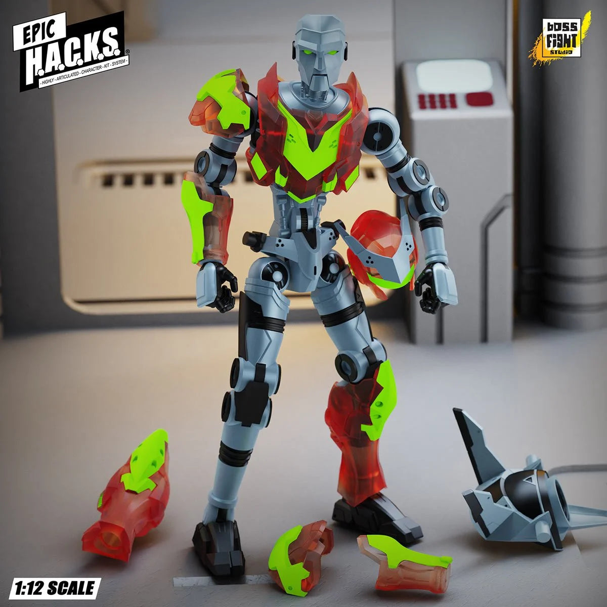Epic H.A.C.K.S. Creatures Wave 1 CGT Combat Drone: Agile Battle Robot 1:12 Scale Action Figure