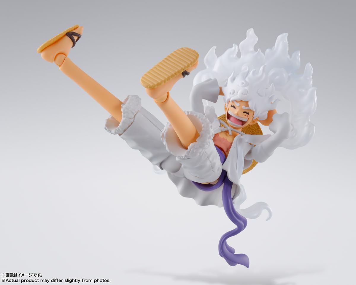 TAMASHII NATIONS - One Piece - Monkey D. Luffy -GEAR5-, Bandai Spirits S.H.Figuarts Action Figure