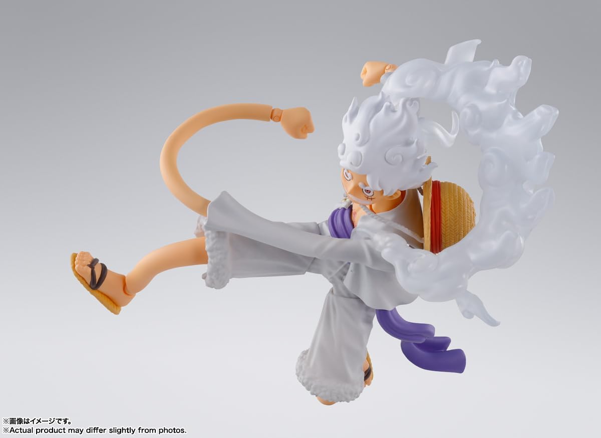 TAMASHII NATIONS - One Piece - Monkey D. Luffy -GEAR5-, Bandai Spirits S.H.Figuarts Action Figure