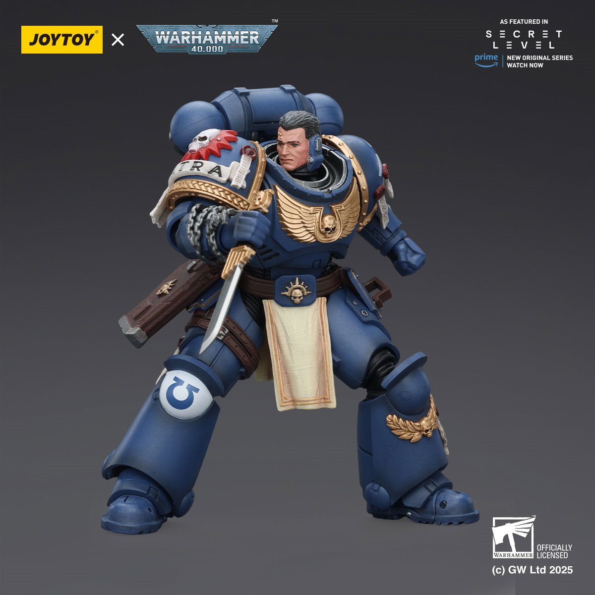 Warhammer 40,000 Ultramarines Titus with Laurels of Victory 1:18 Scale Action Figure