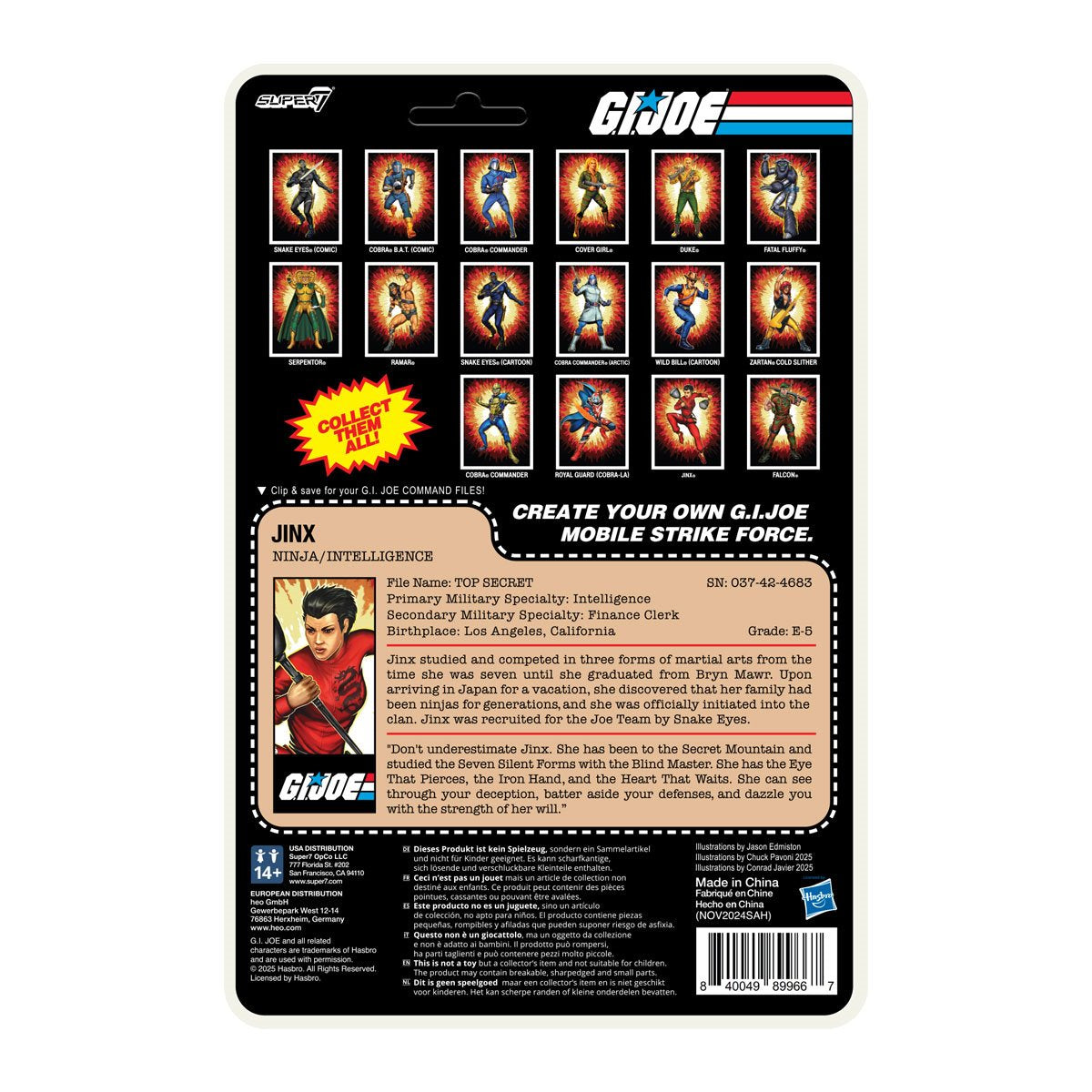 G.I. Joe ReAction+ Wave 04 (Movie Collection) - Jinx