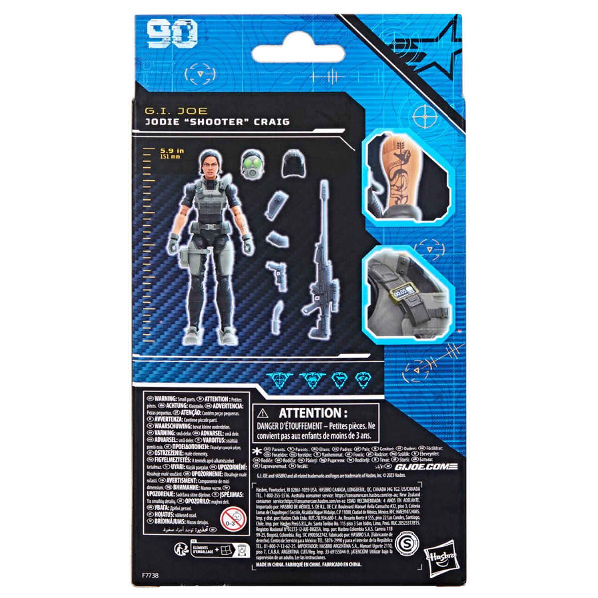 G.I. Joe Classified Series Nightforce Jodie Shooter Craig 6-Inch Action Figure