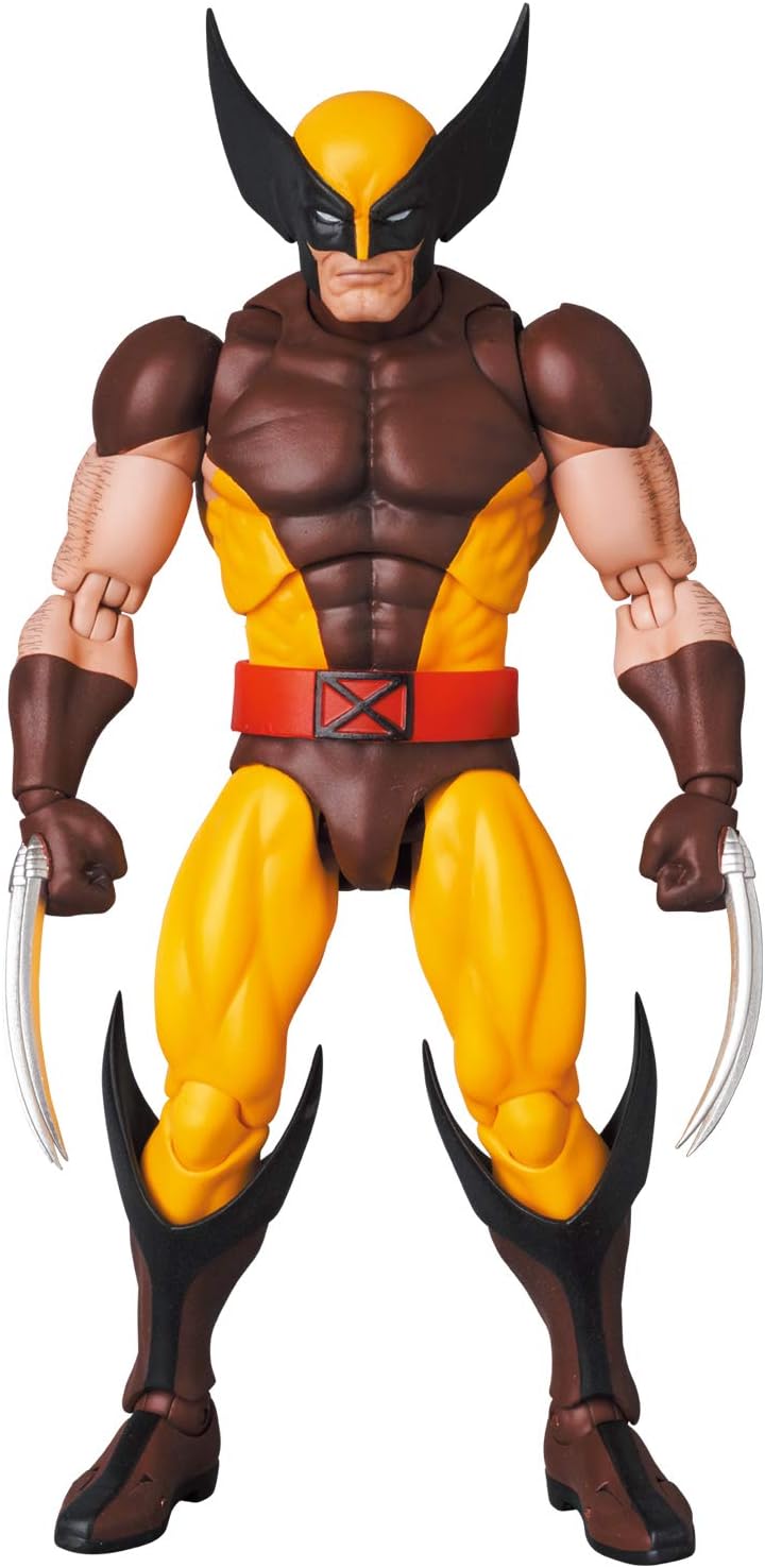 Marvel Wolverine (Brown Comic Ver.) MAFEX Action Figure (Reissue)