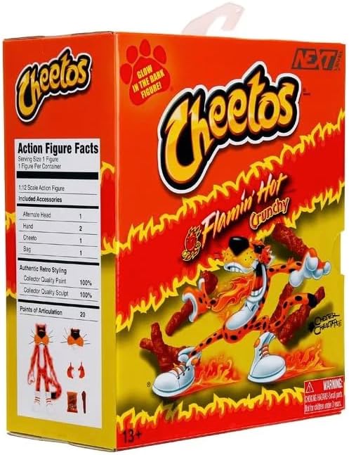 Cheetos - Chester Cheetah Flamin' Hot Glow in The Dark Action Figure