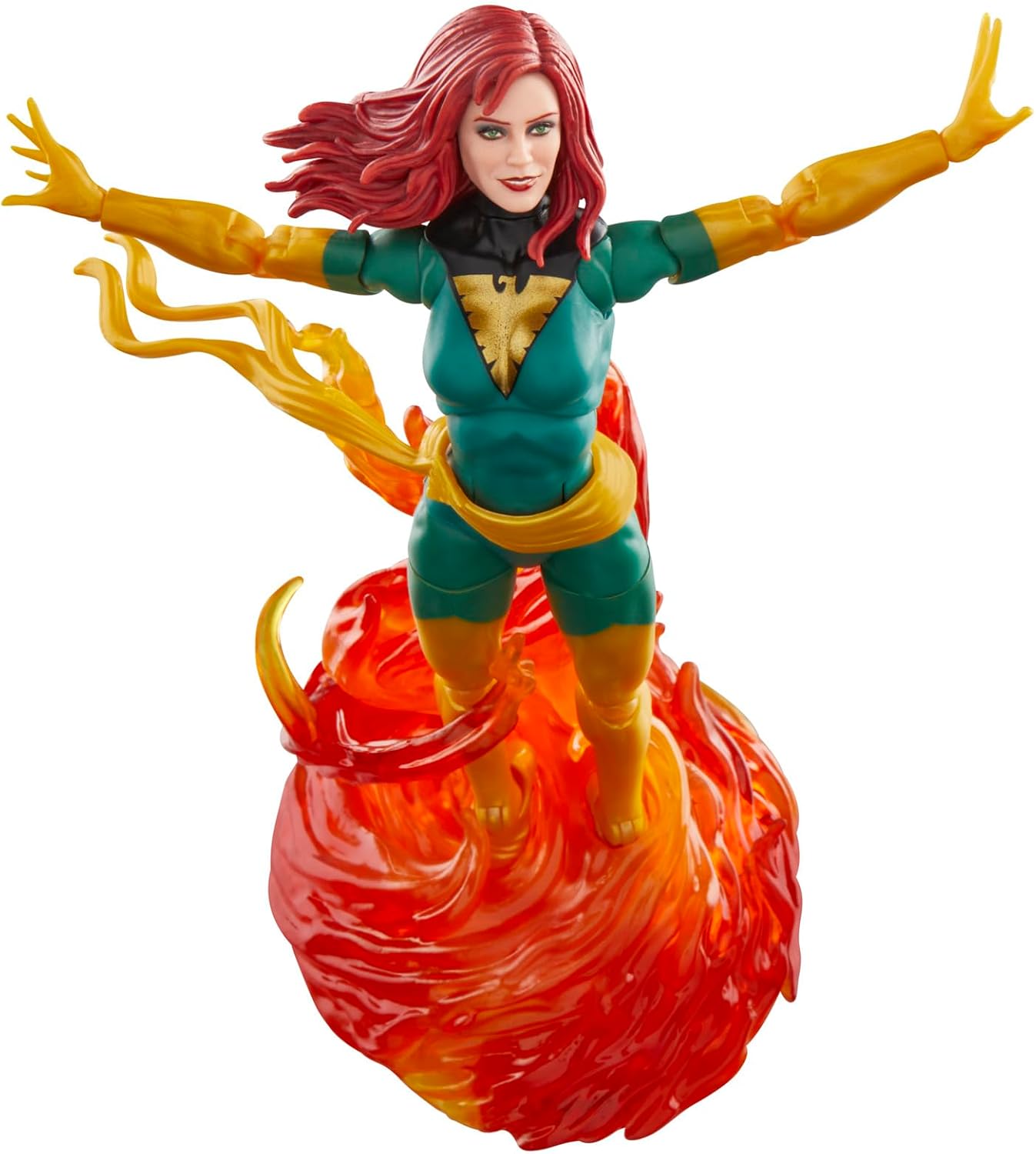 Marvel Legends Series Jean Grey with Phoenix Force Display, Deluxe X-Men Comics Collectible 6-Inch Action Figure