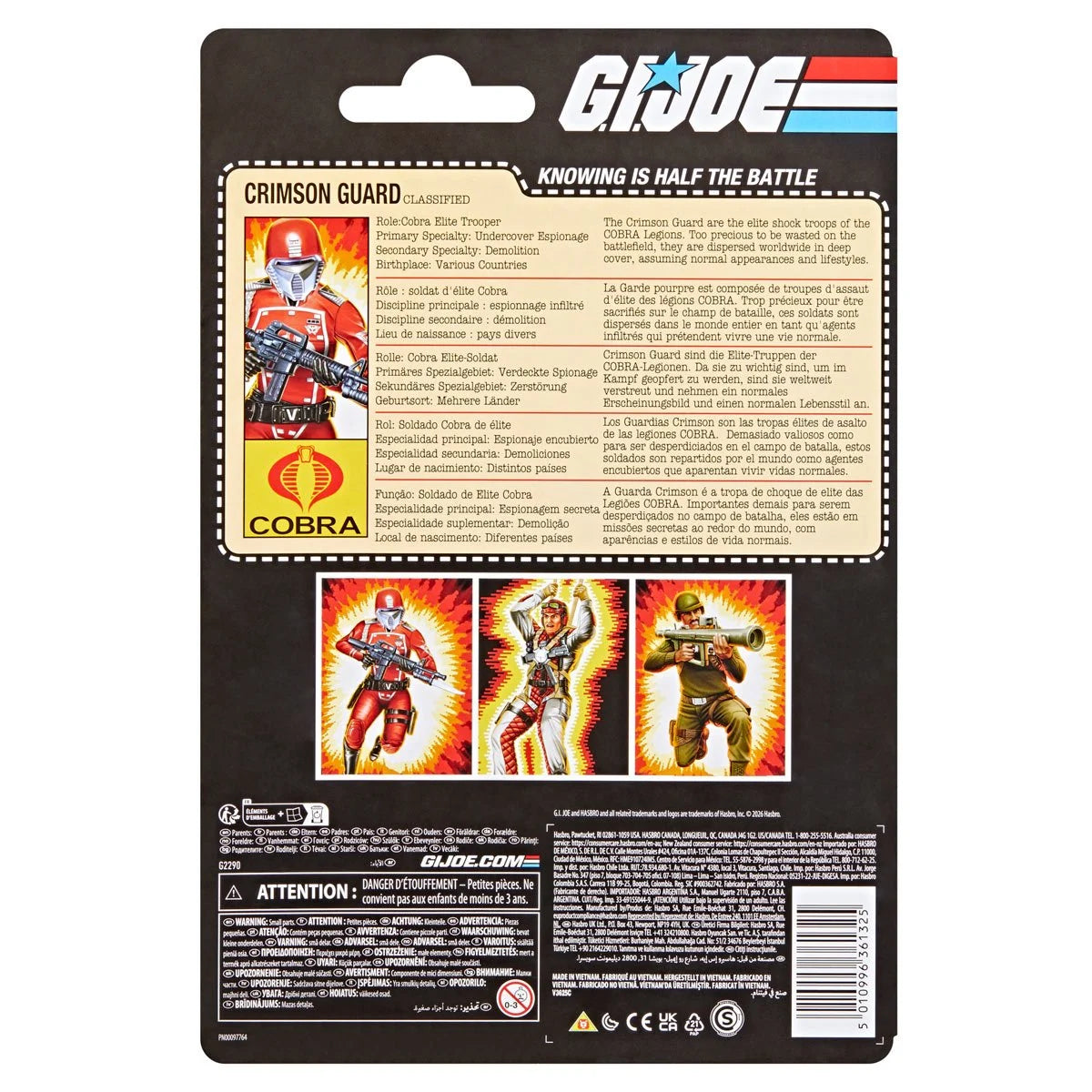 G.I. Joe Classified Series Retro Cardback Crimson Guard 6-Inch Action Figure