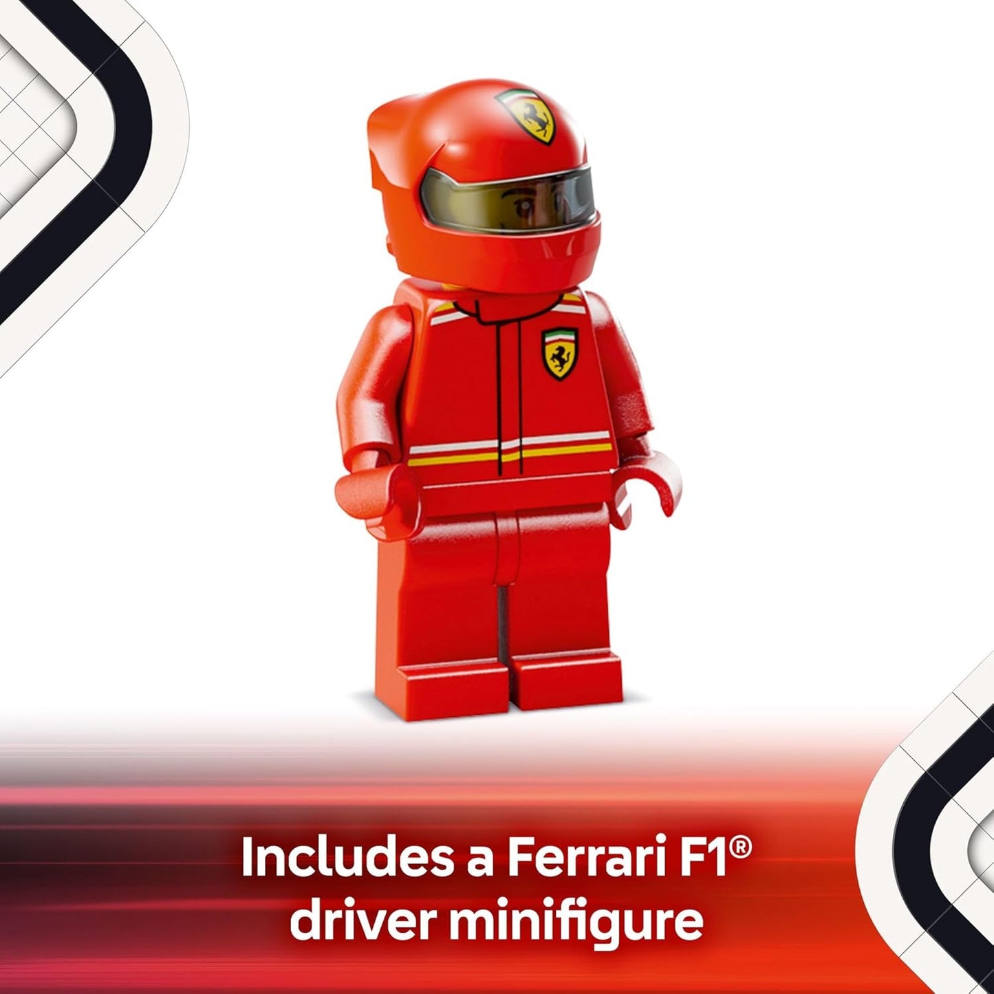 LEGO Speed Champions Ferrari SF-24 F1 Race Car Building Set – Ferrari Toy for Kids Ages 10+, Boys & Girls – Model Car Kit for Play or Display