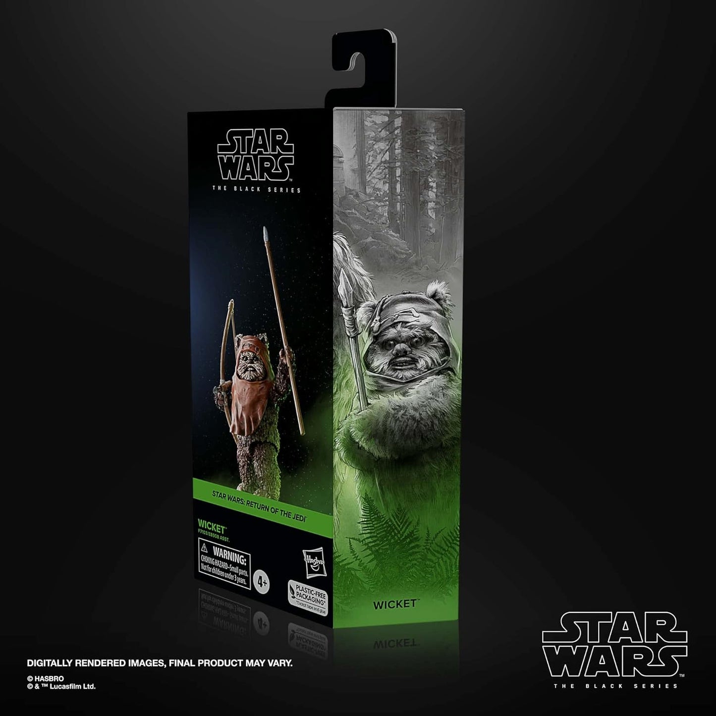 Star Wars The Black Series Wicket W. Warrick, Return of The Jedi 6-Inch Action Figures