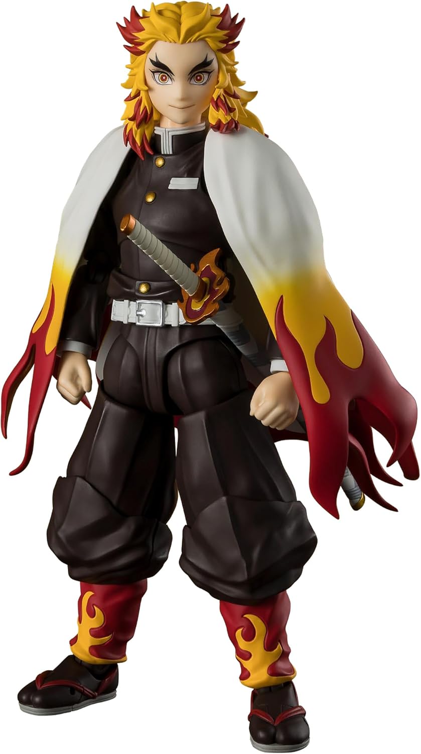 Demon Slayer: Kimetsu No Yaiba Giyu Kyojuro Rengoku S.H.Figuarts Action Figure
