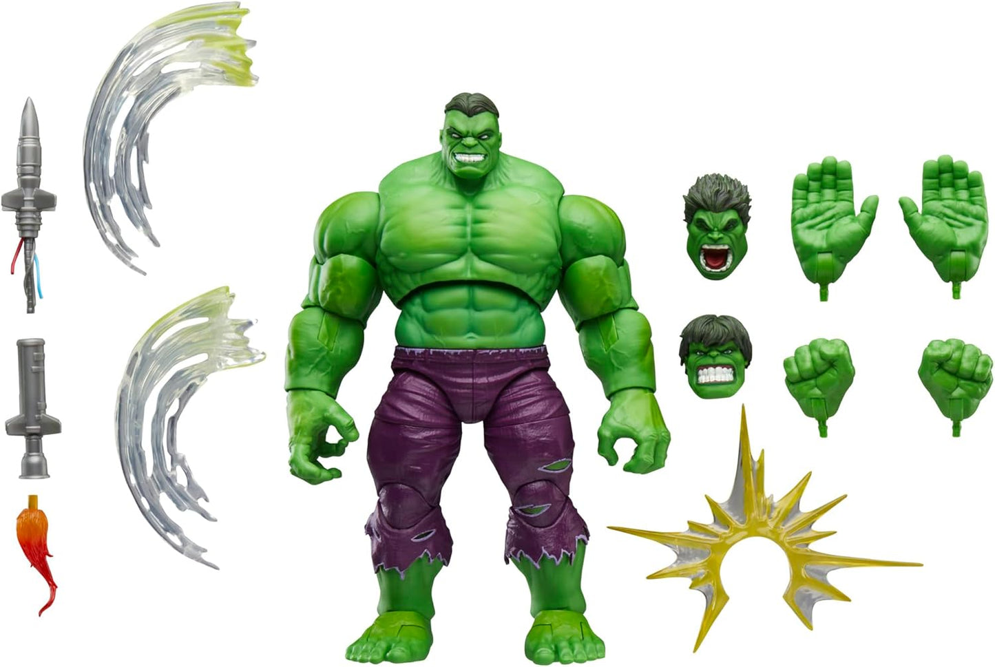 Marvel Legends Maximum Series Hulk, Collectible 6-Inch Scale Action Figure with Incredible Articulation and Smashing Accessories