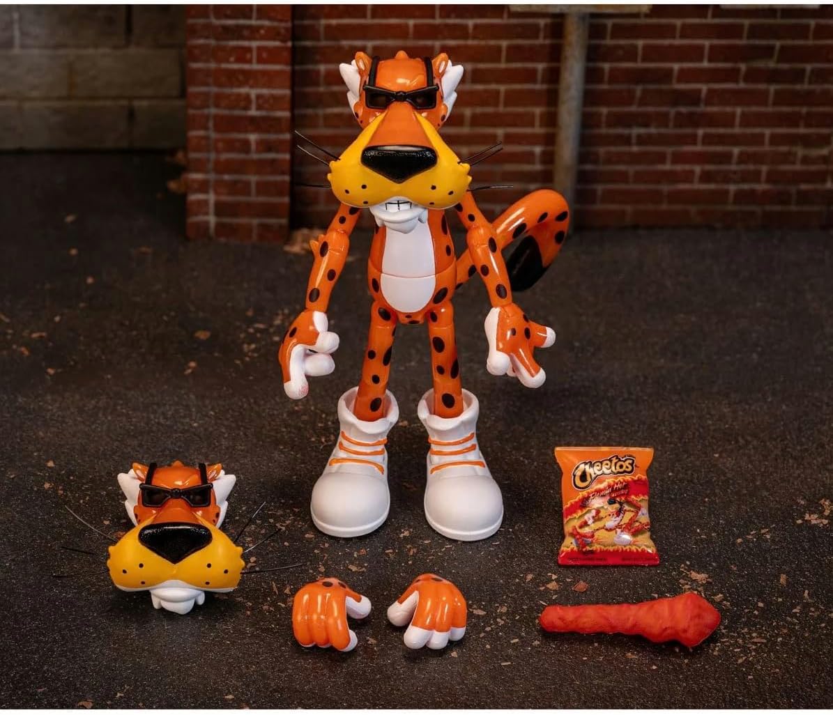 Cheetos - Chester Cheetah Flamin' Hot Glow in The Dark Action Figure