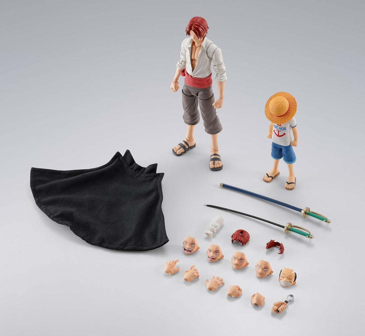 TAMASHII NATIONS - One Piece - Shanks & Monkey D. Luffy -Childhood-, Bandai Spirits S.H.Figuarts Action Figure