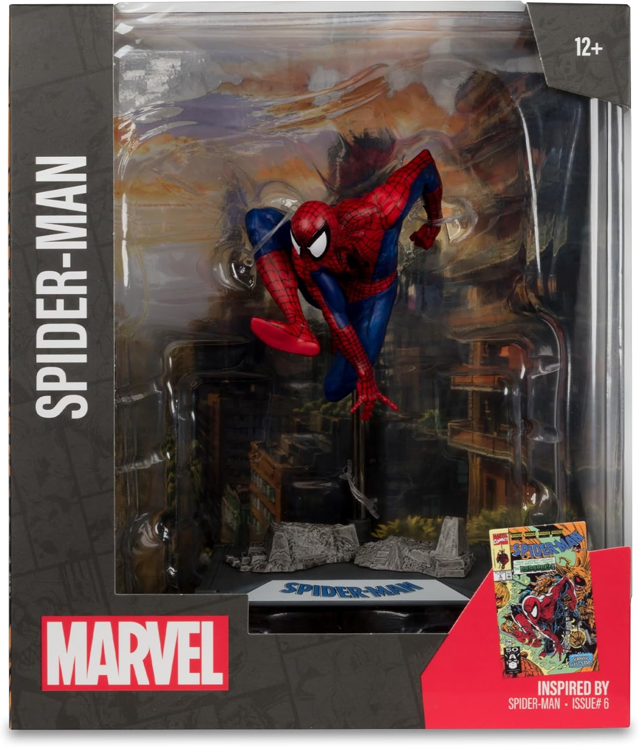 Marvel Spider-Man 1:10th Scale Posed Figure with Scene