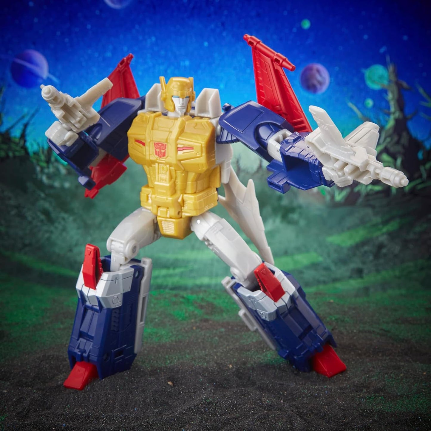 Transformers Toys Legacy Evolution Voyager Metalhawk Toy, 7-inch, Action Figure