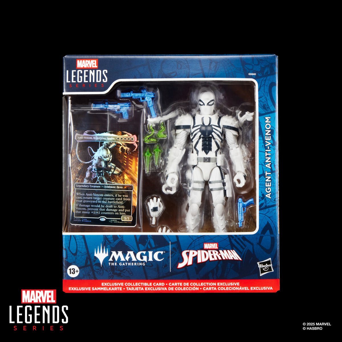 Spider-Man Marvel Legends Magic: The Gathering Agent Anti-Venom 6-Inch Action Figure and Card