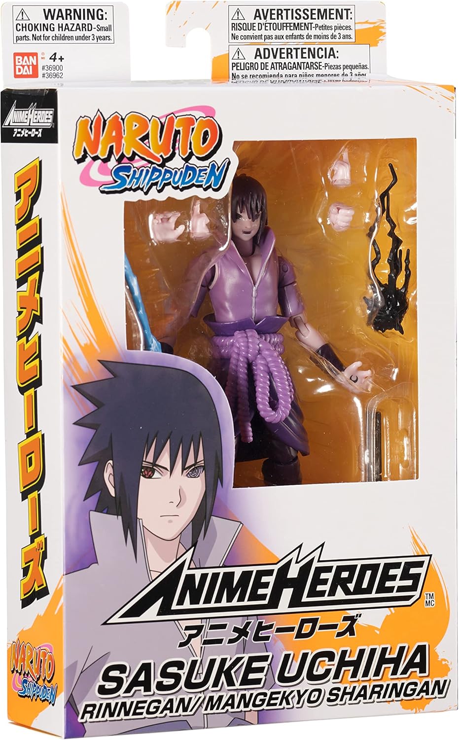Naruto Anime Heroes Sasuke Uchiha Rinnegan Mangekyo Sharingan Action Figure