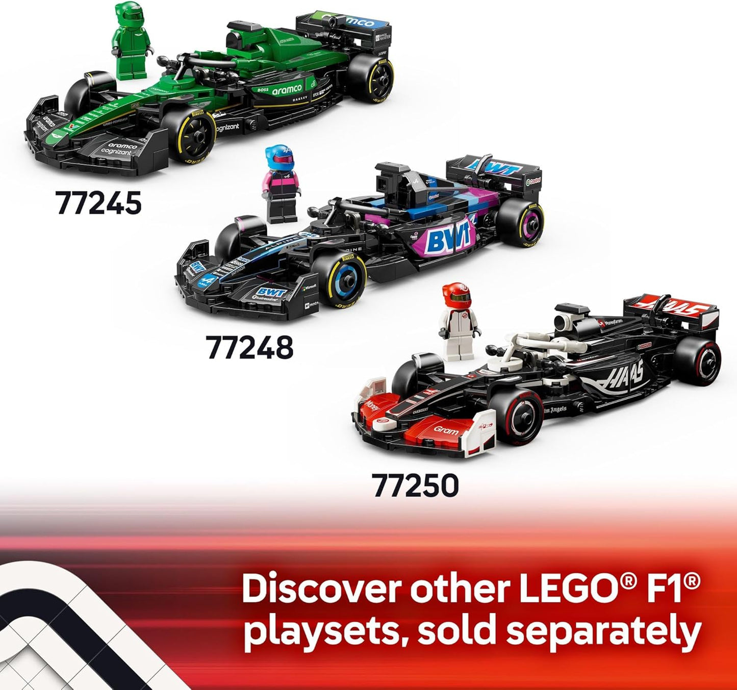 LEGO Speed Champions Ferrari SF-24 F1 Race Car Building Set – Ferrari Toy for Kids Ages 10+, Boys & Girls – Model Car Kit for Play or Display