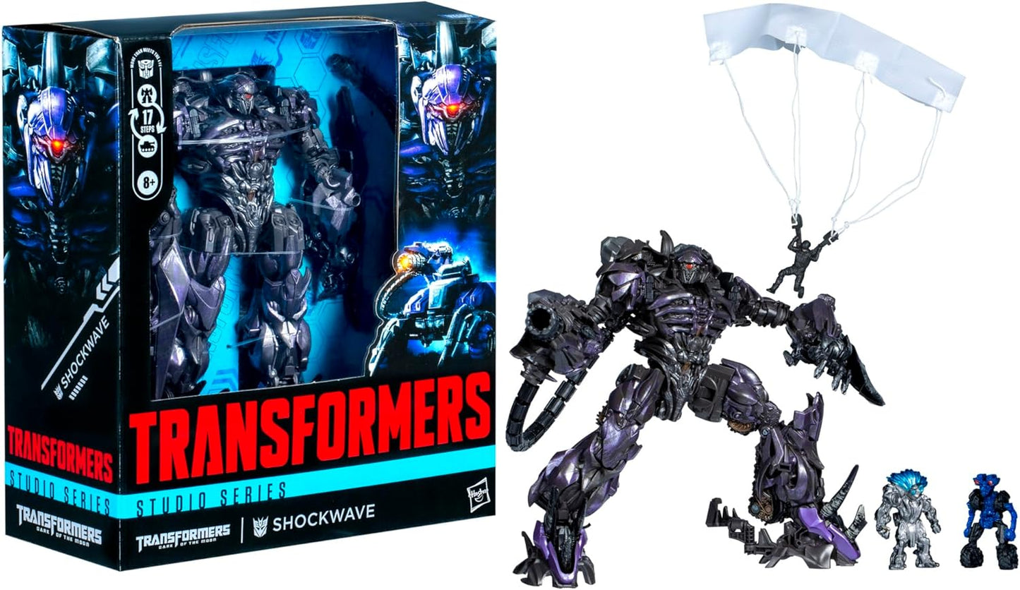 Transformers Toys Studio Series Leader Class Dark of The Moon Shockwave, 8.5-inch Converting Action Figure