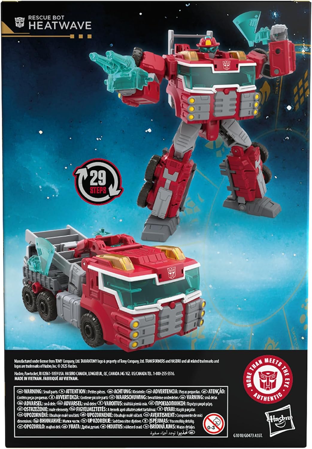 Transformers Age of The Primes Voyager Class Rescue Bot Heatwave, 7-inch Converting Action Figure, Robot Toys for Ages 8+