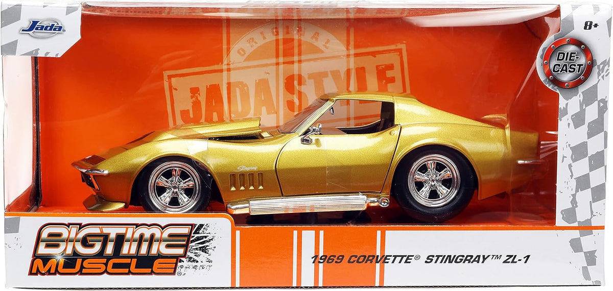 Big Time Muscle 1:24 1969 Chevy Corvette Stingray ZL-1 Die-cast Car