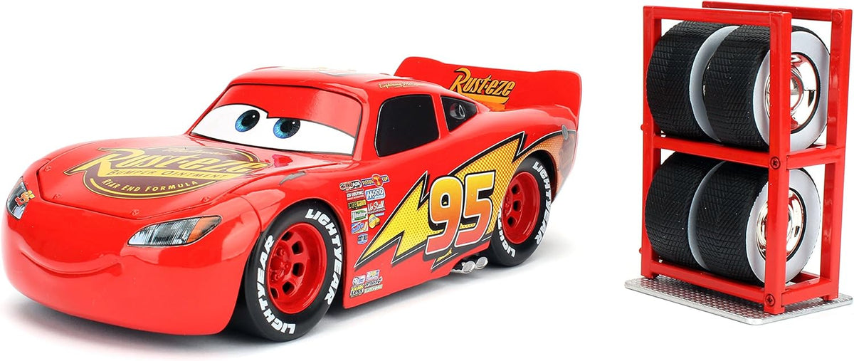 Disney Pixar Cars 3 Lightning McQueen Die-cast Car with Tire Rack