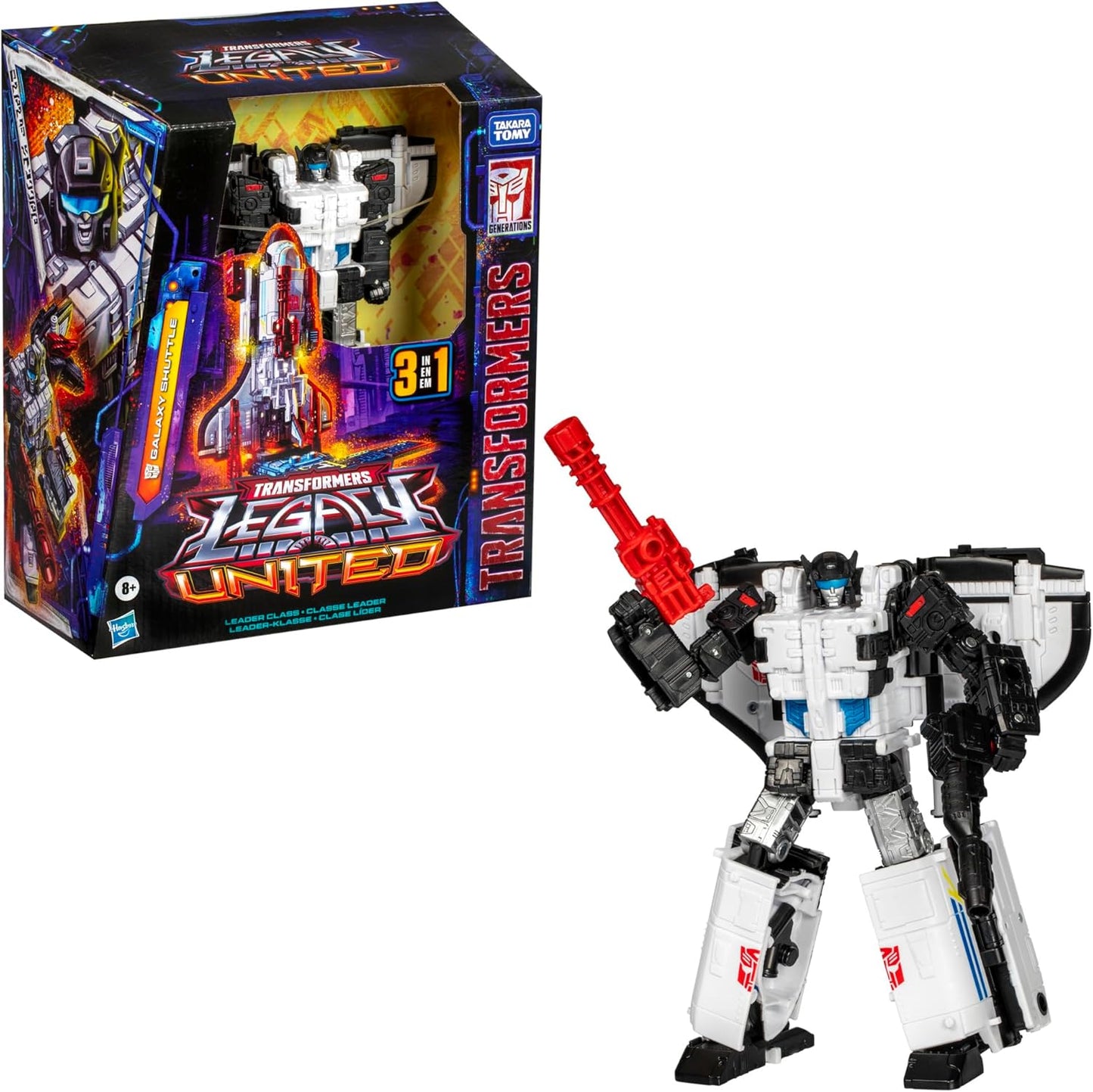 Transformers Legacy United Leader Class Galaxy Shuttle, 7.5-inch Converting Action Figure