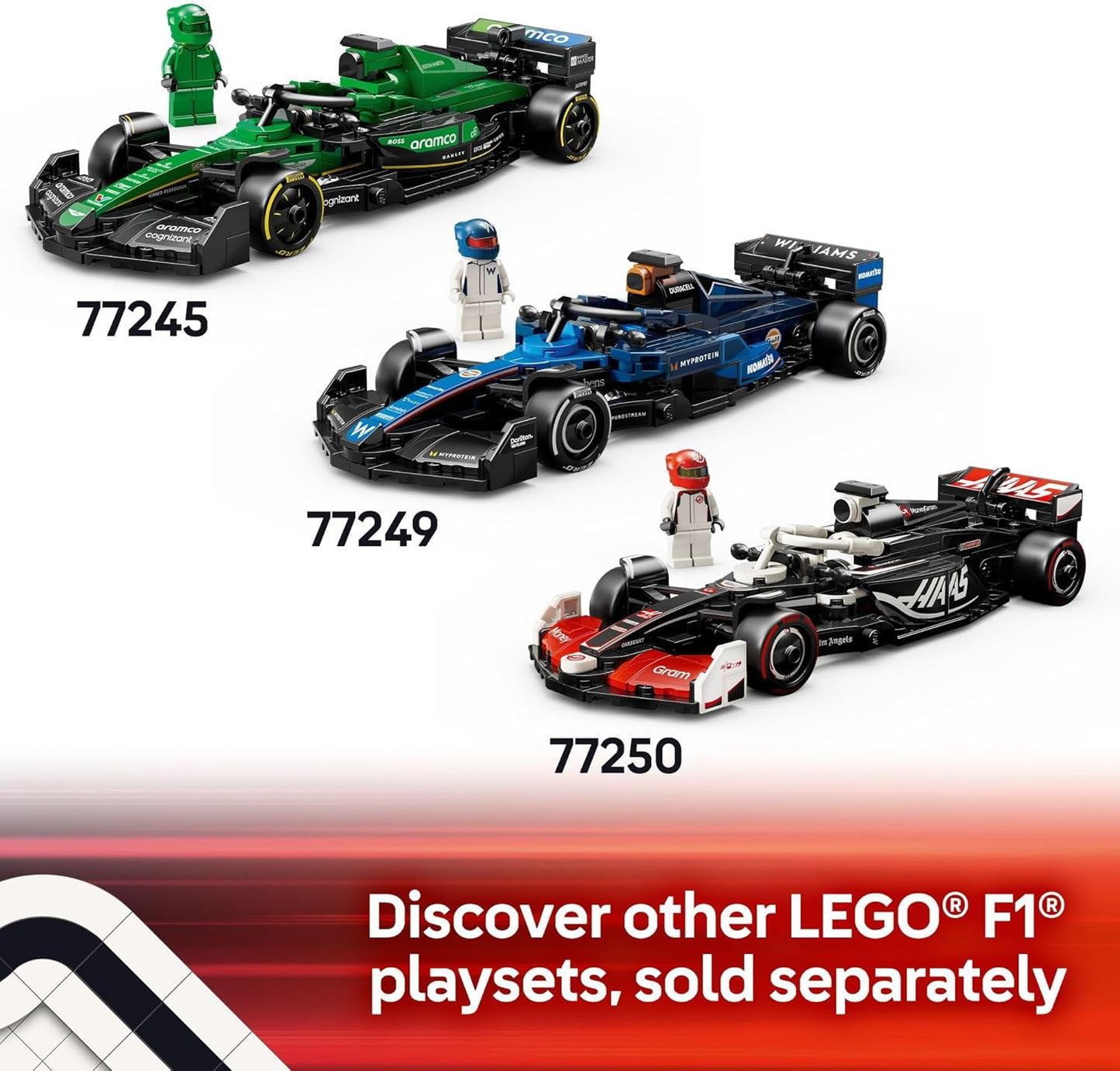 LEGO Speed Champions Kick Sauber F1 Team C44 Race Car Toy