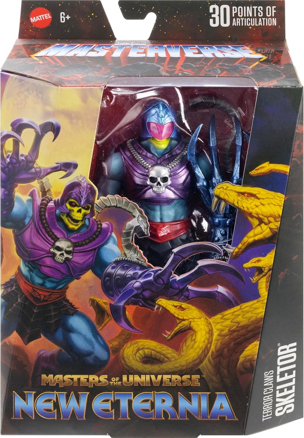 Masters of the Universe Masterverse New Eternia Terror Claws, Skeletor Action Figure & Accessories Set