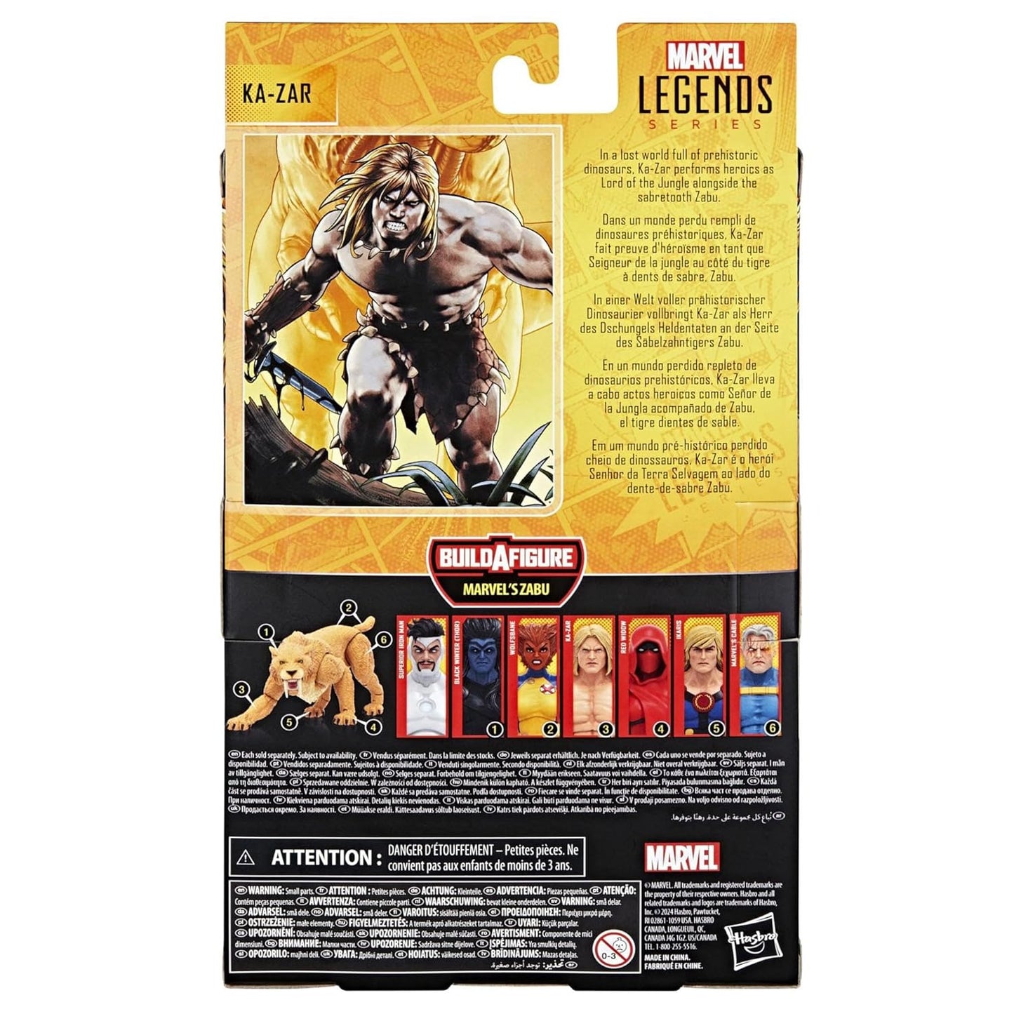 Marvel Legends Series Ka-Zar, Comics Action Figure with Build-A-Figure Part