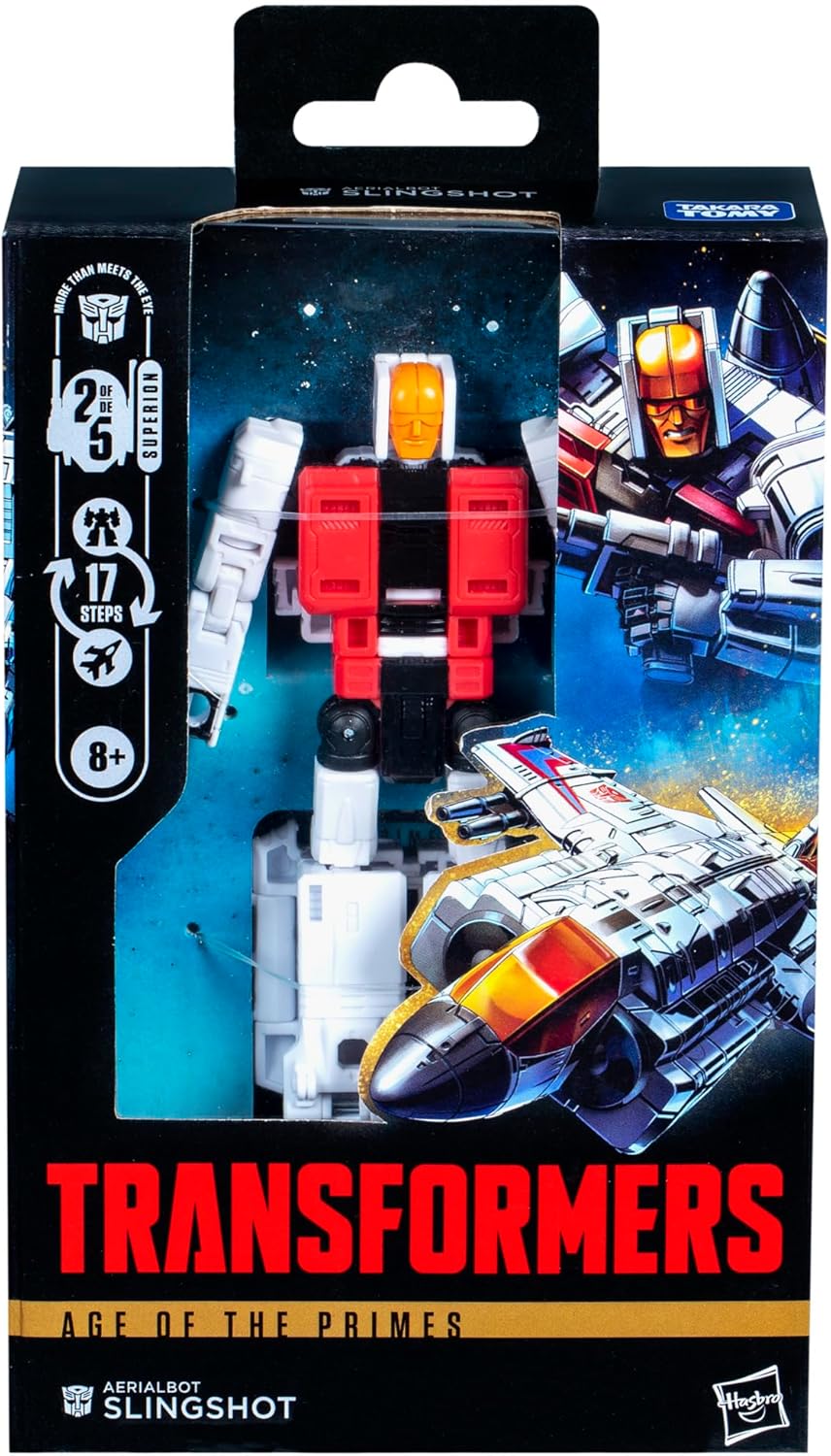Transformers Age of The Primes Deluxe Class Aerialbot Slingshot, 5.5-inch Converting Action Figure