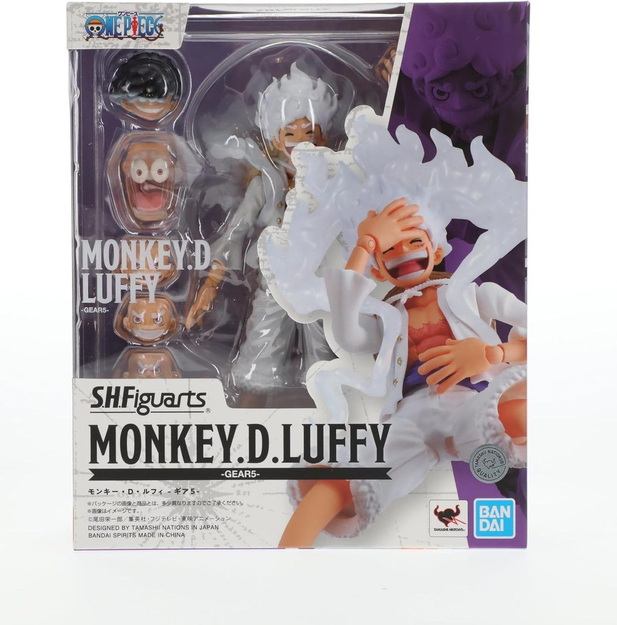 TAMASHII NATIONS - One Piece - Monkey D. Luffy -GEAR5-, Bandai Spirits S.H.Figuarts Action Figure