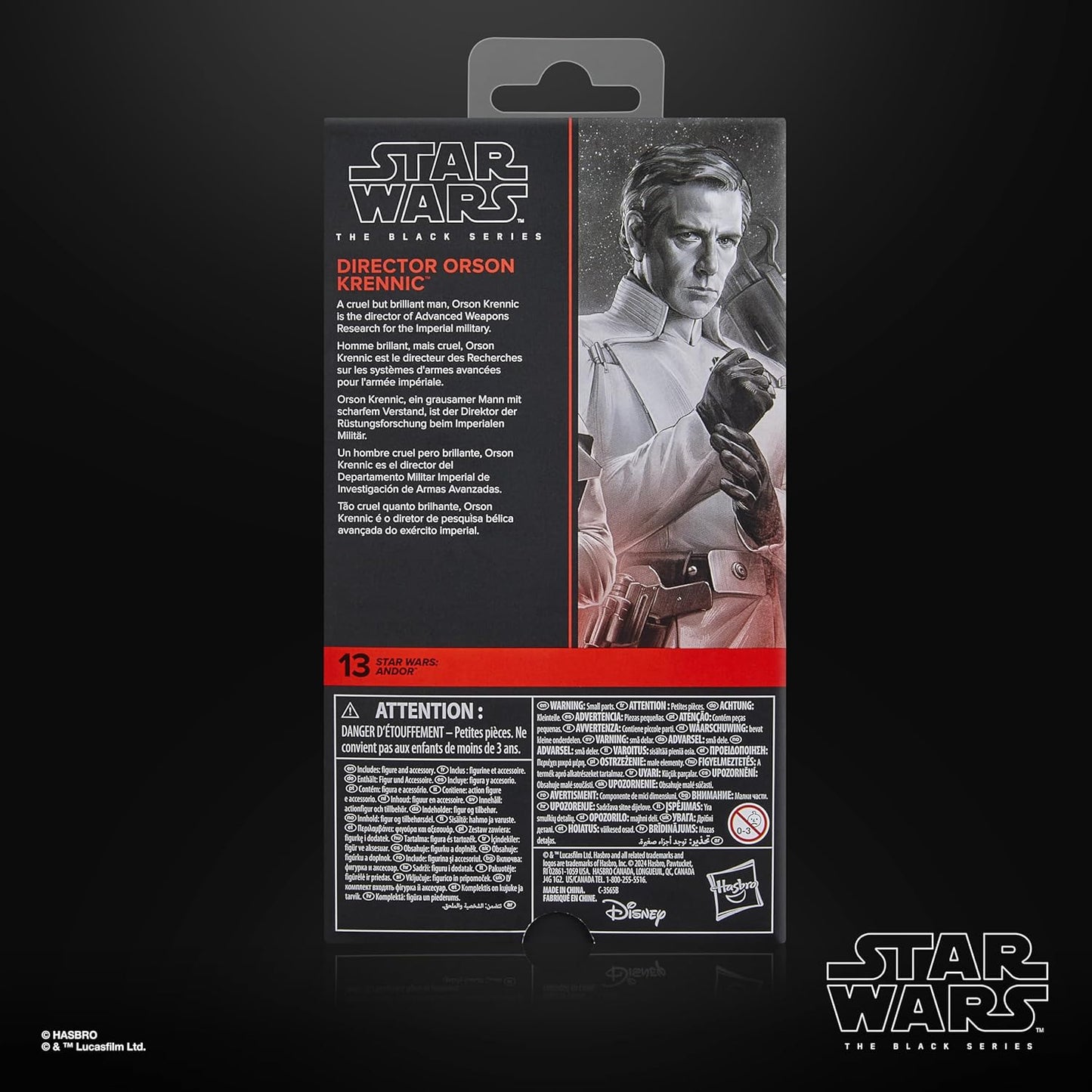 STAR WARS The Black Series Director Orson Krennic, Andor Collectible 6 Inch Action Figure