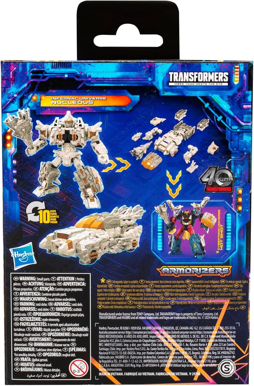 Transformers Legacy United Deluxe Class Infernac Universe Nucleous, 5.5-inch Converting Action Figure