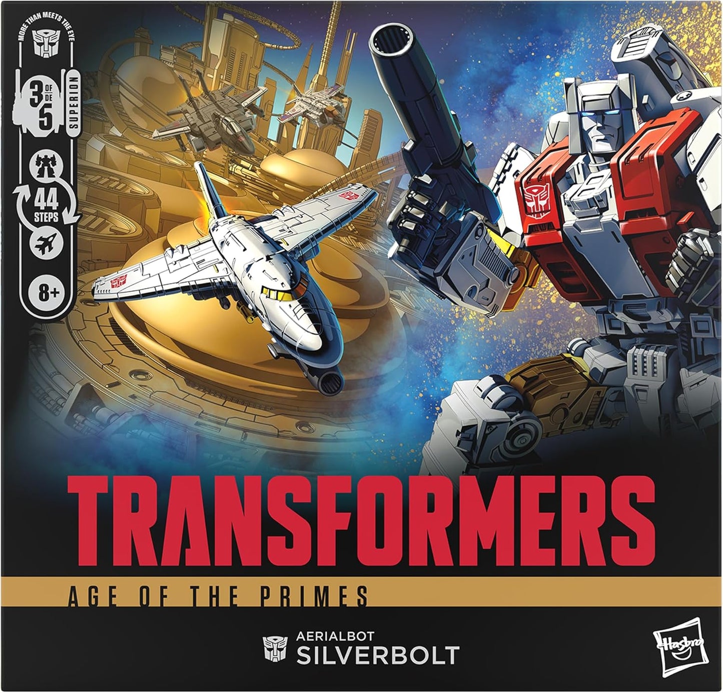 Transformers Age of The Primes Commander Class Aerialbot Silverbolt 7-inch Converting Action Figure
