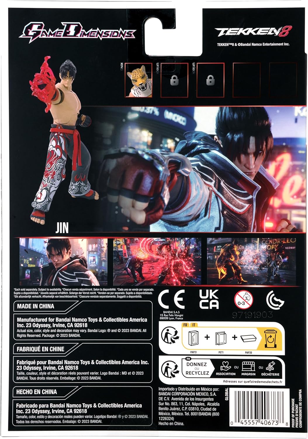 Game Dimensions - Tekken - Jin Kazama Action Figure