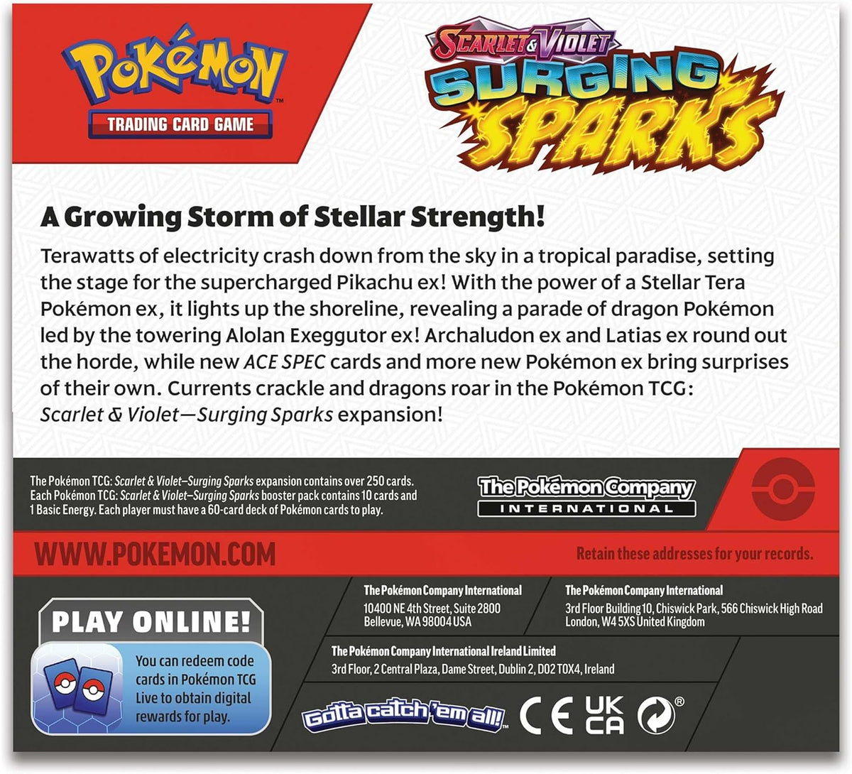 Pokémon TCG: Scarlet & Violet - Surging Sparks Booster Display Box