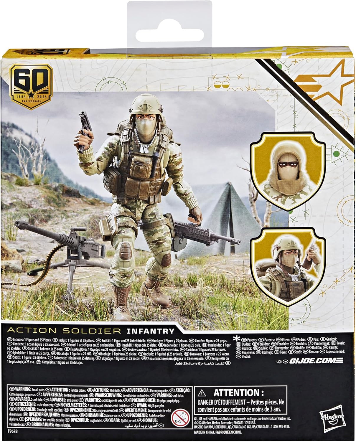 G.I. Joe Classified Series 60th Anniversary Action Soldier - Infantry, Collectible Action Figure