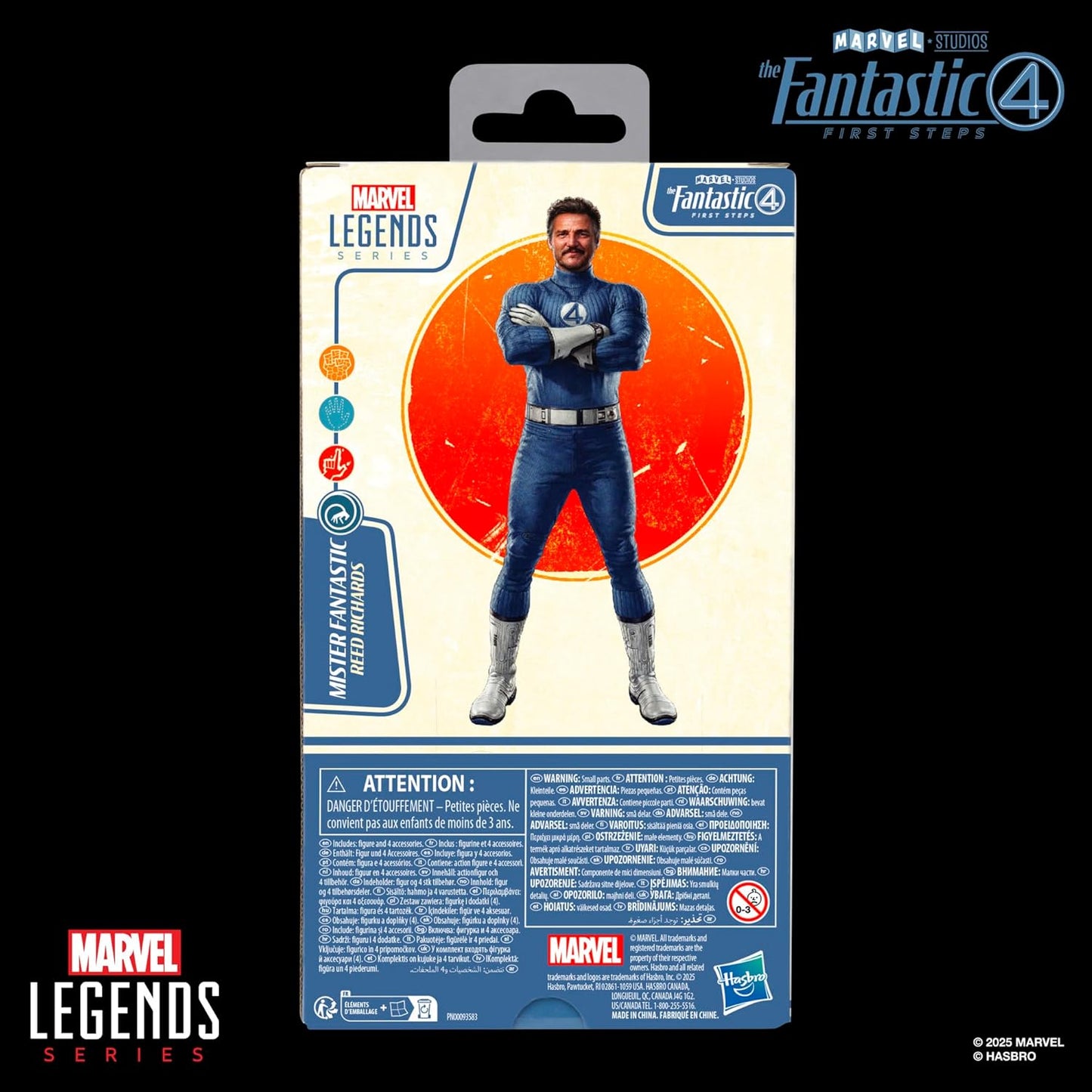 Marvel Legends Series Mister Fantastic, The Fantastic Four: First Steps Movie, Reed Richards Collectible 6 Inch Action Figure
