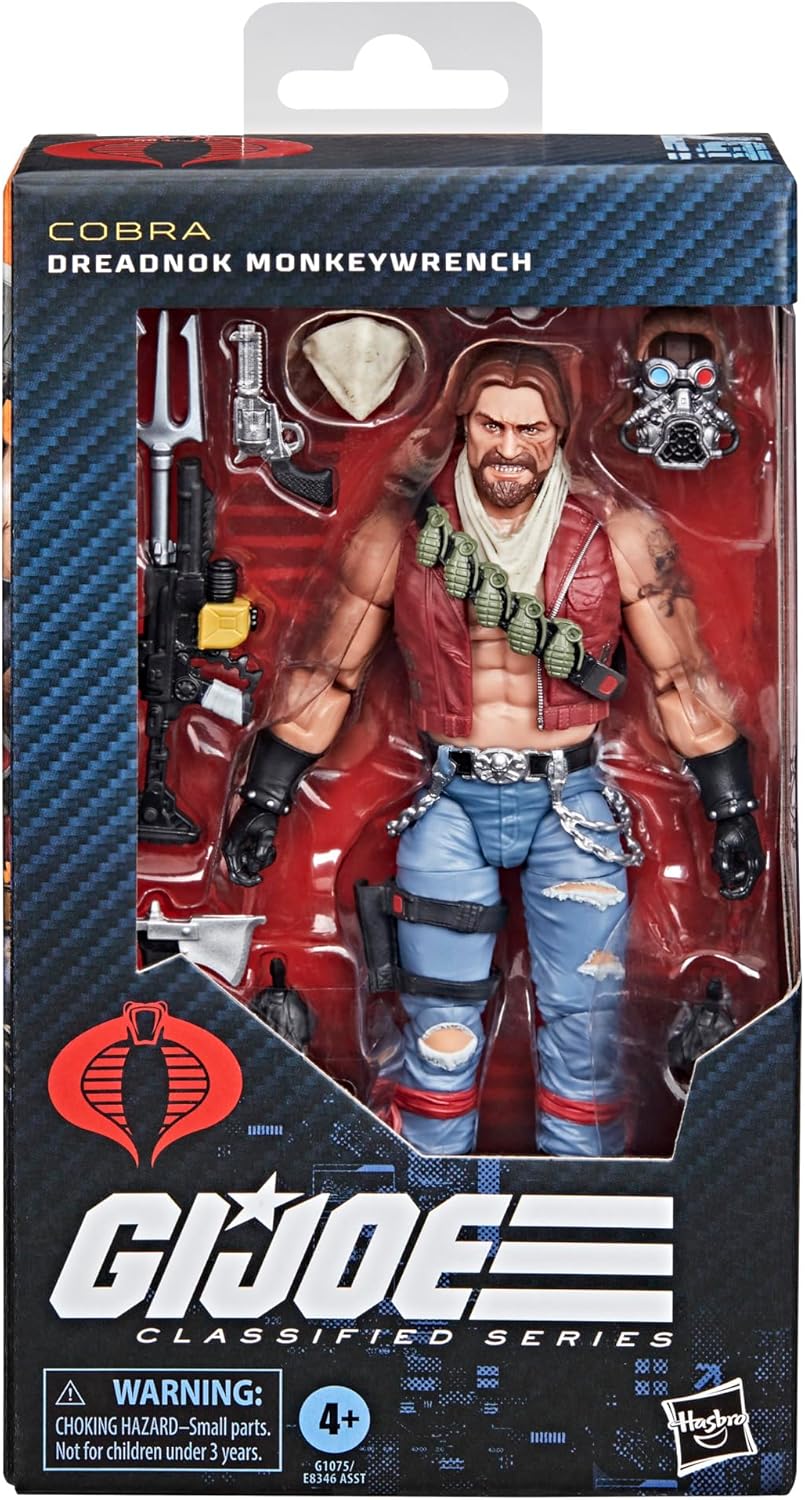 G.I. Joe Classified Series Dreadnok Monkeywrench, Collectible 6 Inch Action Figure with 10 Accessories