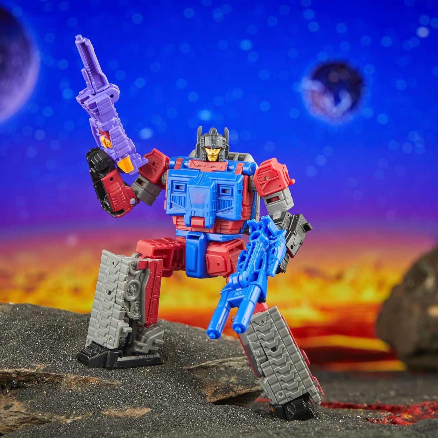 Transformers Legacy United Deluxe Class G1 Universe Quake, 5.5-inch Converting Action Figure