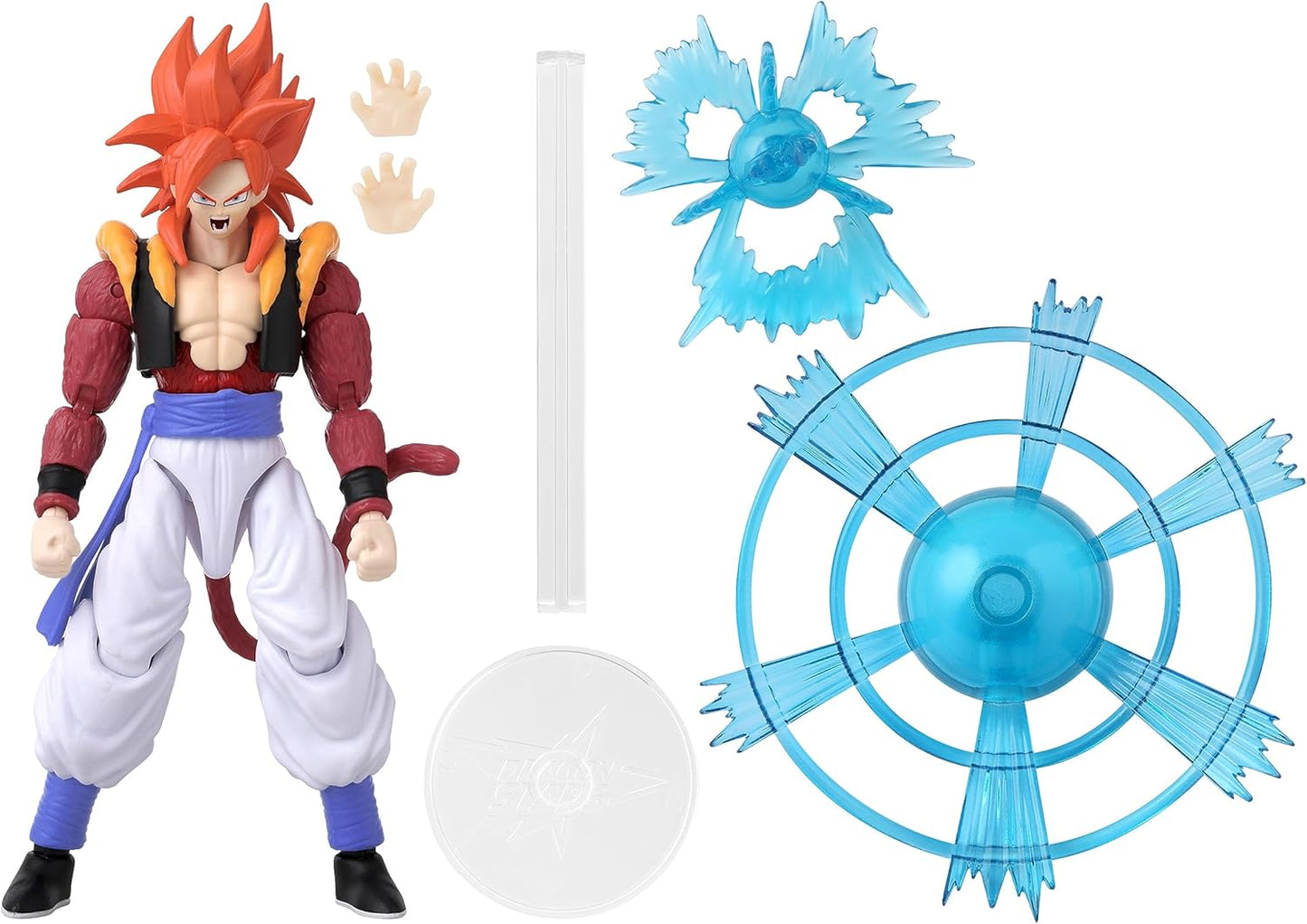 Dragon Ball Super - Super Saiyan 4 Gogeta, Bandai Namco Dragon Stars Power Up Pack Action Figure & Accessory Set