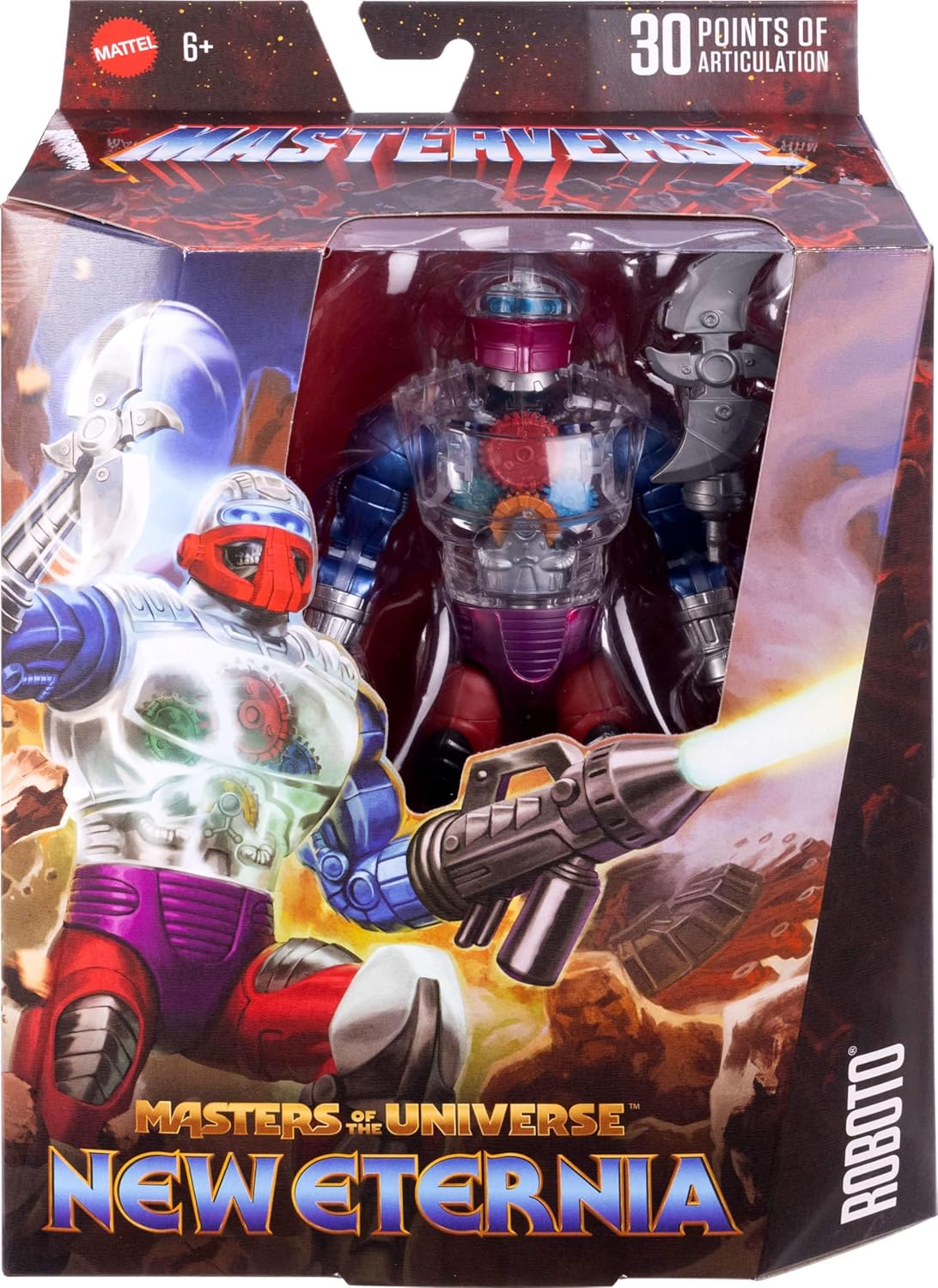 Masters of the Universe Masterverse New Eternia, Roboto Action Figure & Accessories Set