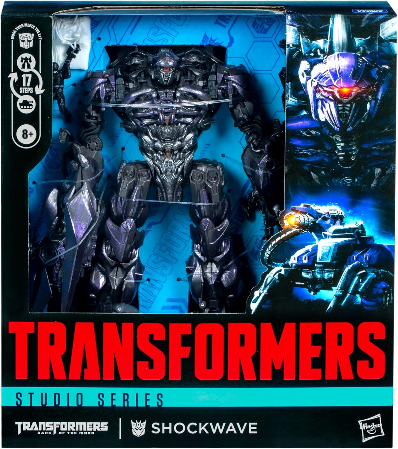 Transformers Toys Studio Series Leader Class Dark of The Moon Shockwave, 8.5-inch Converting Action Figure